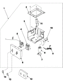 02 - Control Assembly parts for Samsung Room Air Conditioner AW0891M from AppliancePartsPros.com
