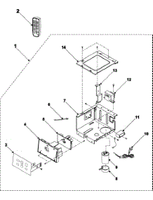 02 - Control Assembly-Aw0693l Aw0893l Aw0893p parts for Samsung Room Air Conditioner AW0893P from AppliancePartsPros.com