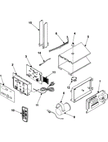 02 - Control Assembly parts for Samsung Room Air Conditioner AW1090/XAA from AppliancePartsPros.com