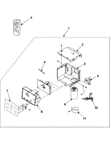 02 - Control Assembly parts for Samsung Room Air Conditioner AW109CB/XAA from AppliancePartsPros.com