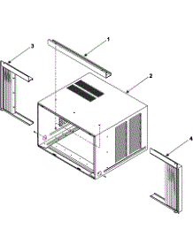 03 - Outer Case Assembly parts for Samsung Room Air Conditioner AW1200A from AppliancePartsPros.com