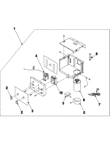 02 - Control Assembly parts for Samsung Room Air Conditioner AW1203M from AppliancePartsPros.com