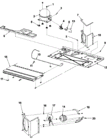 02 - Compressor parts for Amana Refrigerator AS2324GEKW from AppliancePartsPros.com
