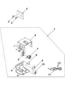 02 - Control Assembly parts for Samsung Room Air Conditioner AW1400A/XAA from AppliancePartsPros.com