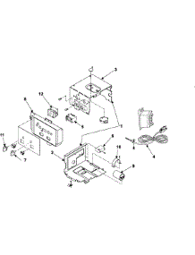02 - Control Assembly parts for Samsung Room Air Conditioner AW1800A/XAA from AppliancePartsPros.com