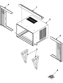 03 - Outer Case Assembly parts for Samsung Room Air Conditioner AW1801B from AppliancePartsPros.com