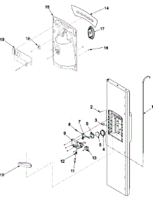 08 - Fz Door And Facade parts for Amana Refrigerator AS2324GEKW from AppliancePartsPros.com