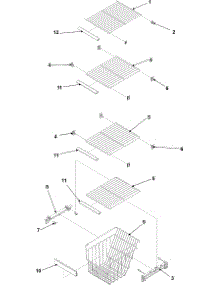 09 - Fz Shelf parts for Amana Refrigerator AS2324GEKW from AppliancePartsPros.com
