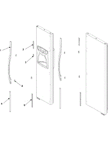 10 - Handles And Trim parts for Amana Refrigerator AS2324GEKW from AppliancePartsPros.com