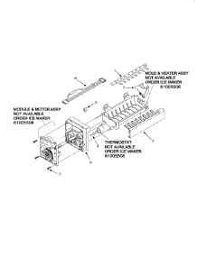 13 - Ice Maker parts for Amana Refrigerator AS2324GEKW from AppliancePartsPros.com