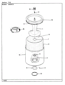 04 - Tub (Rev. A-D) parts for Admiral Washer AW20K23A from AppliancePartsPros.com