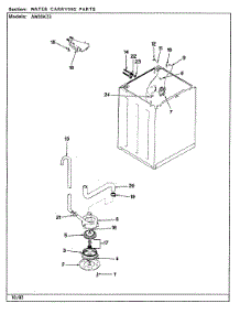 05 - Water Carrying (Rev. A-D) parts for Admiral Washer AW20K23A from AppliancePartsPros.com