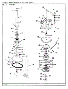 03 - Transmission & Related Parts (Rev. A-D) parts for Admiral Washer AW20K23H from AppliancePartsPros.com