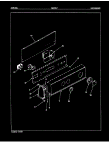 05 - Control Panel (Rev. E-H) parts for Admiral Washer AW20K2A from AppliancePartsPros.com