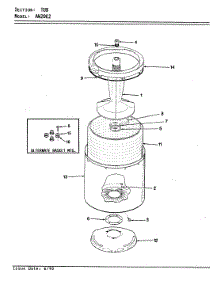 10 - Tub (Rev. A-D) parts for Admiral Washer AW20K2H from AppliancePartsPros.com