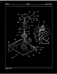 02 - Base & Drive (Rev. E-H) parts for Admiral Washer AW20K2W from AppliancePartsPros.com