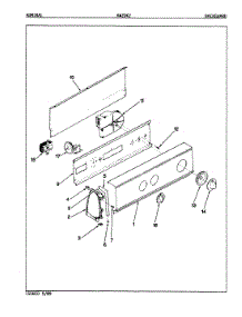 04 - Control Panel (Rev. A-D) parts for Admiral Washer AW20K2W from AppliancePartsPros.com