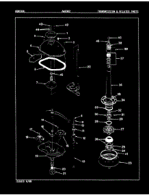 11 - Transmission (Rev. E-H) parts for Admiral Washer AW20K2W from AppliancePartsPros.com