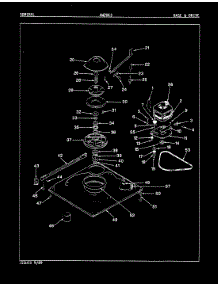 02 - Base & Drive (Rev. E-J) parts for Admiral Washer AW20K3A from AppliancePartsPros.com