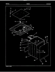 07 - Exterior (Rev. A-D) parts for Admiral Washer AW20K3A from AppliancePartsPros.com