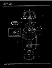 11 - Tub (Rev. A-D) parts for Admiral Washer AW20K3A from AppliancePartsPros.com