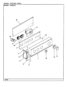 04 - Control Panel (Rev. A-E) parts for Admiral Washer AW20K3AS from AppliancePartsPros.com