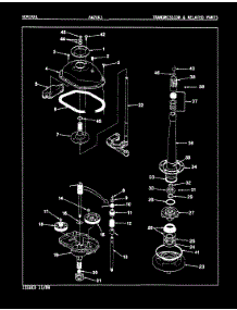 08 - Transmission & Related Parts (Rev. A-D) parts for Admiral Washer AW20K3H from AppliancePartsPros.com
