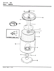 07 - Tub parts for Admiral Washer AW20K3HS from AppliancePartsPros.com