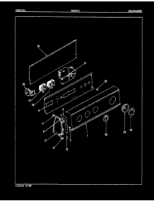 05 - Control Panel (Rev. E-J) parts for Admiral Washer AW20K3W from AppliancePartsPros.com