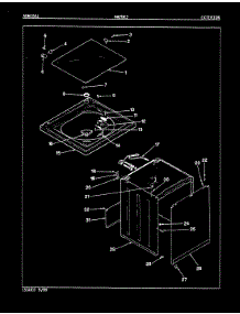 08 - Exterior (Rev. E-J) parts for Admiral Washer AW20K3W from AppliancePartsPros.com