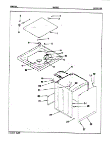 09 - Exterior (Rev. K) parts for Admiral Washer AW20K3W from AppliancePartsPros.com