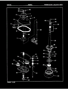 12 - Transmission (Rev. E-J) parts for Admiral Washer AW20K3W from AppliancePartsPros.com
