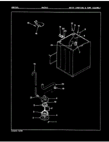 16 - Water Carrying & Pump Assy. (Rev. A-D) parts for Admiral Washer AW20K3W from AppliancePartsPros.com