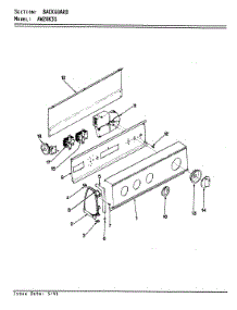 03 - Control Panel parts for Admiral Washer AW20K3WS from AppliancePartsPros.com
