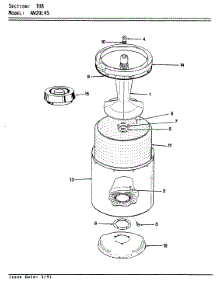 07 - Tub (Orig) parts for Admiral Washer AW20L4AS from AppliancePartsPros.com