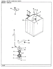 10 - Water Carrying (Rev. A-E) parts for Admiral Washer AW20L4HS from AppliancePartsPros.com