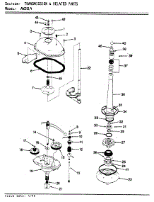 04 - Transmission & Related Parts (Rev. E-F) parts for Admiral Washer AW20L4W from AppliancePartsPros.com