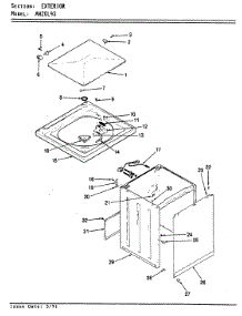 05 - Exterior (Orig) parts for Admiral Washer AW20L4WS from AppliancePartsPros.com