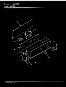 04 - Control Panel (Orig / Rev. A-D) parts for Admiral Washer AW20M1A from AppliancePartsPros.com