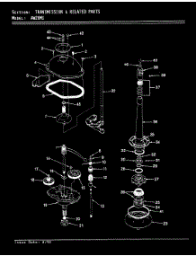 08 - Transmission (Orig / Rev. A-D) parts for Admiral Washer AW20M1A from AppliancePartsPros.com
