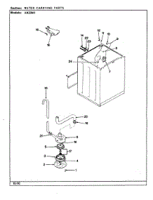 17 - Water Carrying (Rev. G-L) parts for Admiral Washer AW20M1W from AppliancePartsPros.com