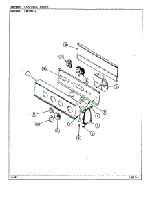02 - Control Panel parts for Admiral Washer AW20M2V from AppliancePartsPros.com
