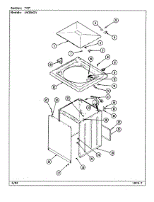 04 - Top parts for Admiral Washer AW20M2V from AppliancePartsPros.com
