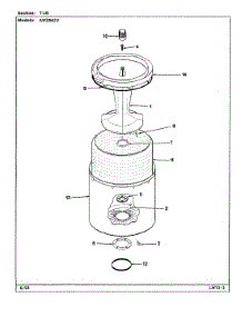 06 - Tub parts for Admiral Washer AW20M2V from AppliancePartsPros.com
