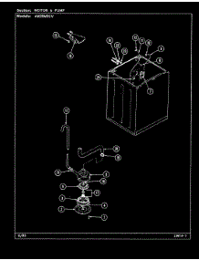 03 - Motor & Pump parts for Admiral Washer AW20M3SV from AppliancePartsPros.com