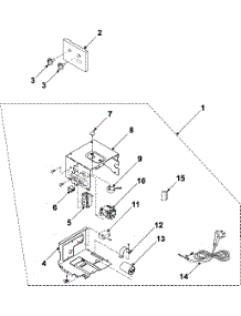 02 - Control Assembly parts for Samsung Room Air Conditioner AW2410C/XAA from AppliancePartsPros.com