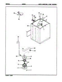 10 - Water Carrying & Pump Assy. (Rev. E-J) parts for Admiral Washer AW25K3A from AppliancePartsPros.com