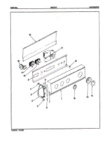 03 - Control Panel (Rev. A-D) parts for Admiral Washer AW25K3H from AppliancePartsPros.com