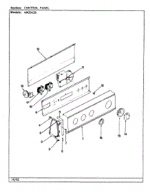 04 - Control Panel (Rev. A-E) parts for Admiral Washer AW25K3HS from AppliancePartsPros.com
