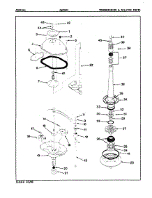 07 - Transmission (Rev. A-D) parts for Admiral Washer AW25K3W from AppliancePartsPros.com